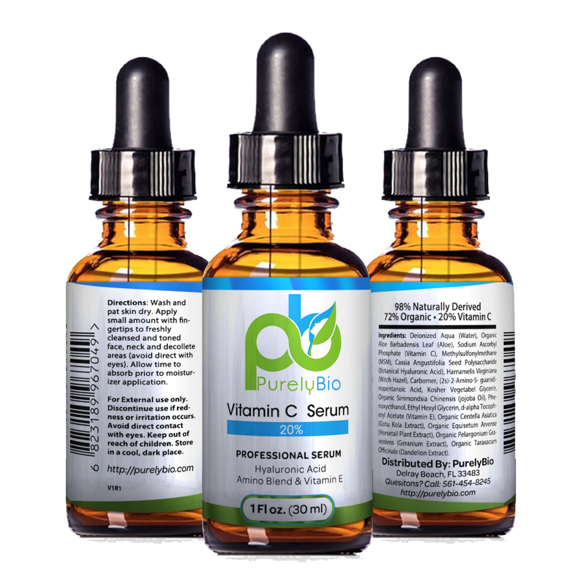 Natural Vitamin C Serum - For Radiant, Firm Skin | PurelyBio